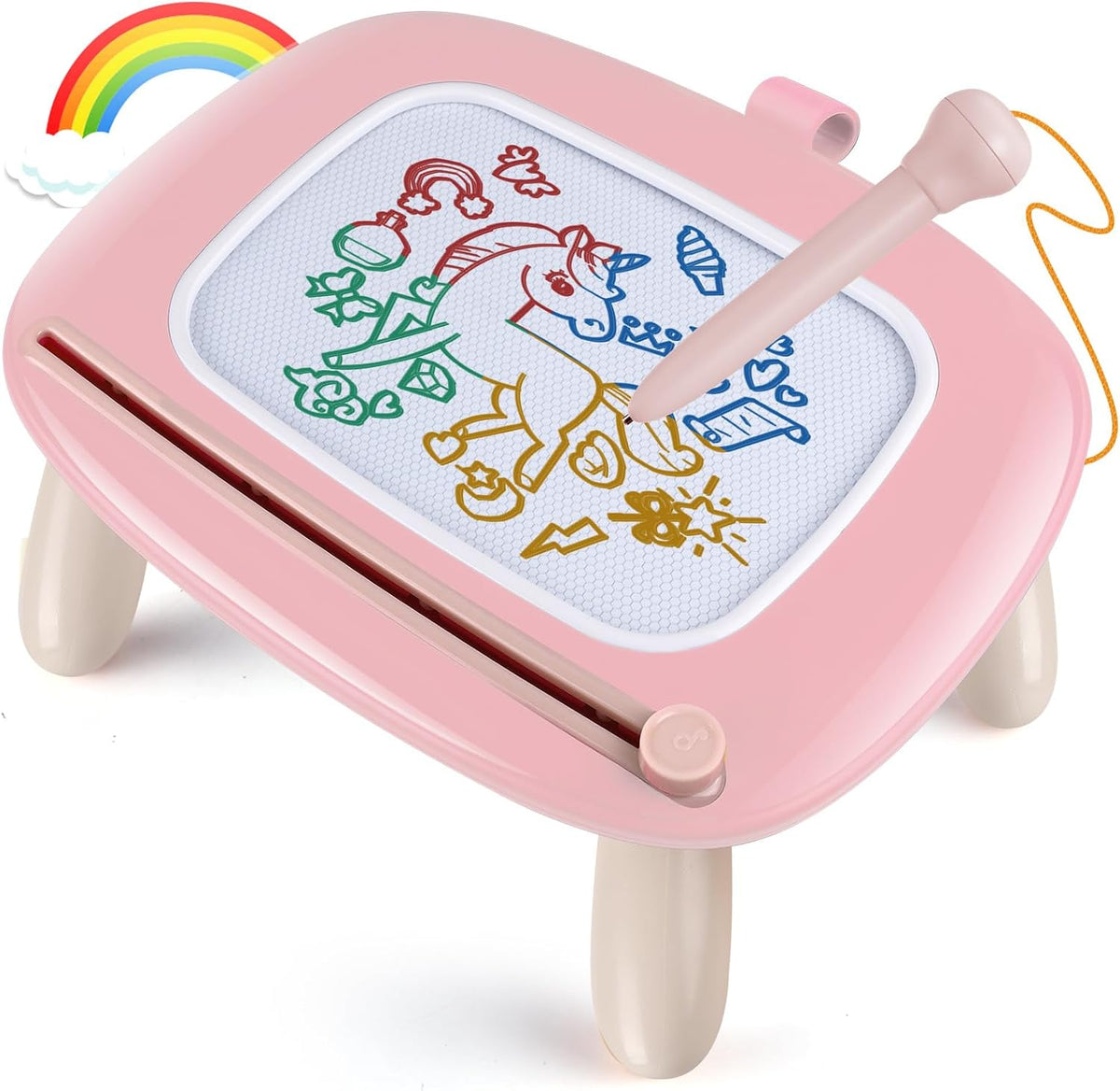 Juguetes para niños de 1 a 2 años, niños y niñas, pizarra magnética para dibujar y bloc de garabatos, juguetes educativos de aprendizaje para niños de 1, 2 y 3 años, niños y niñas, regalos