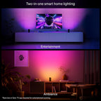 Lámpara Philips Hue Play - Lavadora de pared inteligente, paquete de 2, color negro