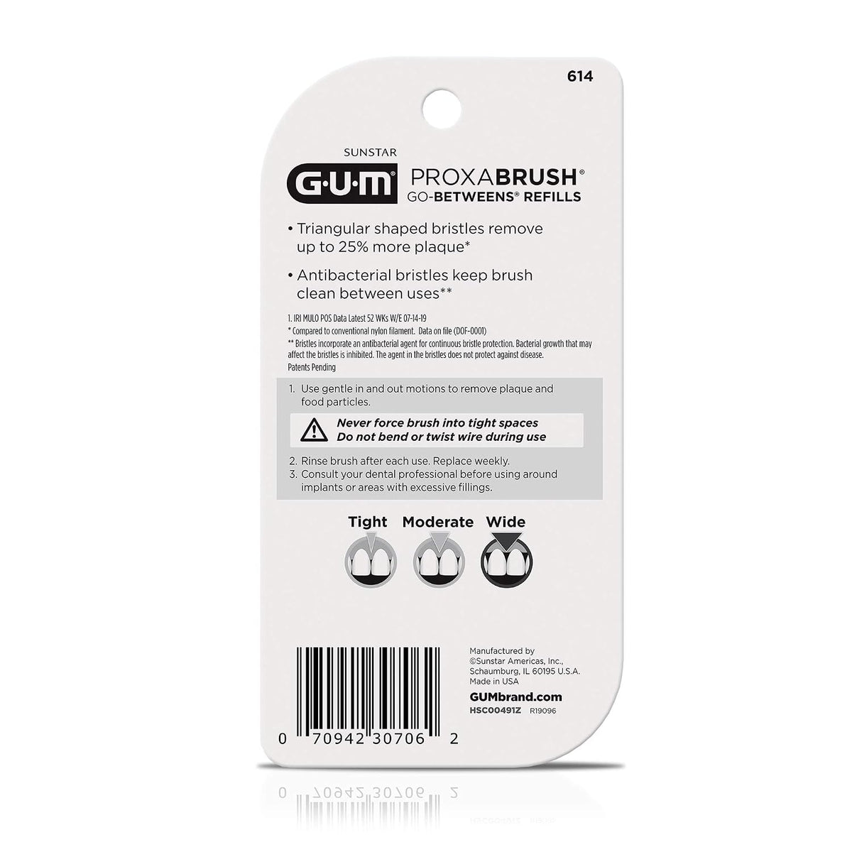 Intermediarios GUM Proxabrush - Recambios anchos, 16 unidades | Se...