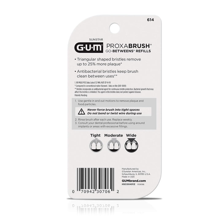 Intermediarios GUM Proxabrush - Recambios anchos, 16 unidades | Se...
