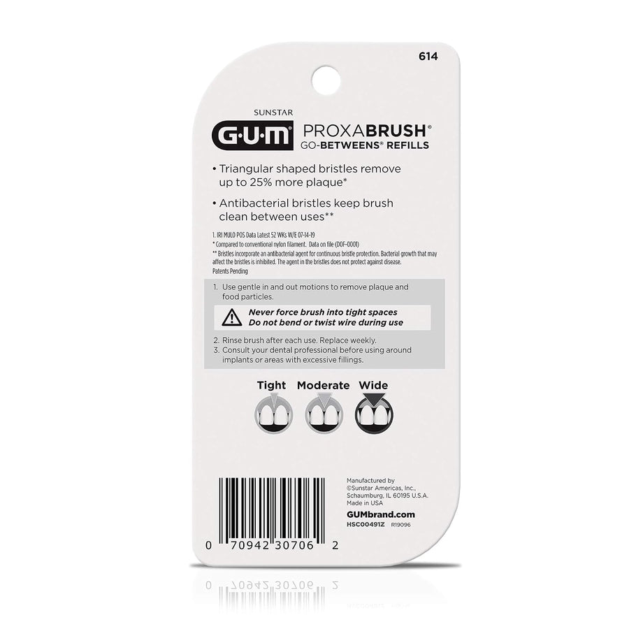 Intermediarios GUM Proxabrush - Recambios anchos, 16 unidades | Se...