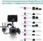 Accsoon Receptor transmisor de vídeo inalámbrico 4K Lite HDMI/SDI para