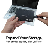 GODBPNYMU Disco duro externo de 500 GB, disco duro externo portátil...