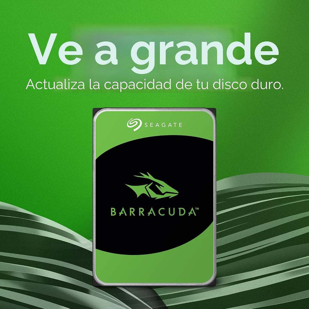 Seagate BarraCuda - Disco duro interno de 2 TB, SATA de 3.5 pulgada...