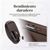 UBOTIE Combo de teclado y mouse inalámbricos, 110 teclas redondas r...