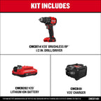 CRAFTSMAN V20 BRUSHLESS RP Taladro Atornillador, Batería y Cargador (CMCD714D1)
