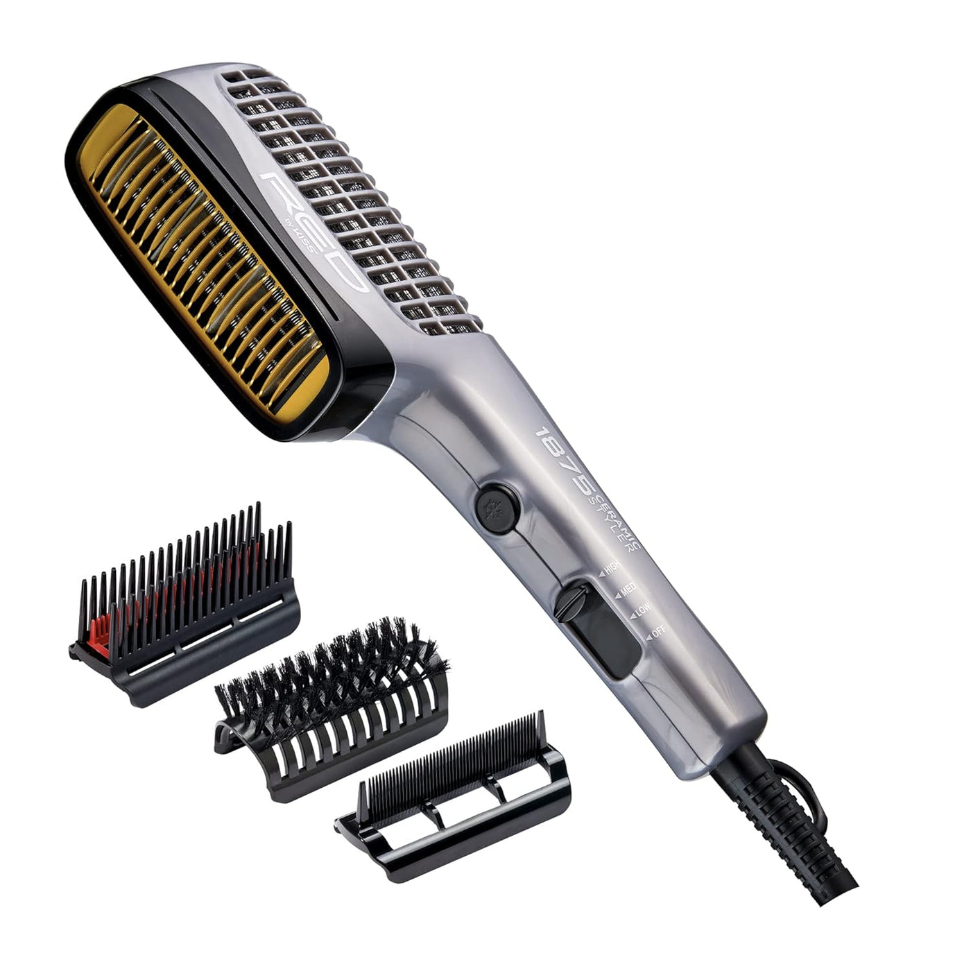 RED by KISS 1875 - Estilizador de cabello iónico de cerámica con pú...