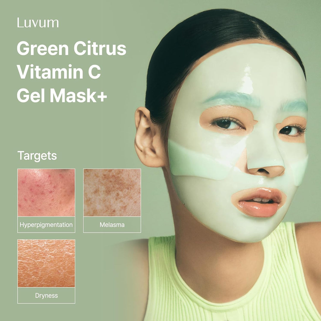 LUVUM Máscara de gel con vitamina C de cítricos verdes, niacinamida...