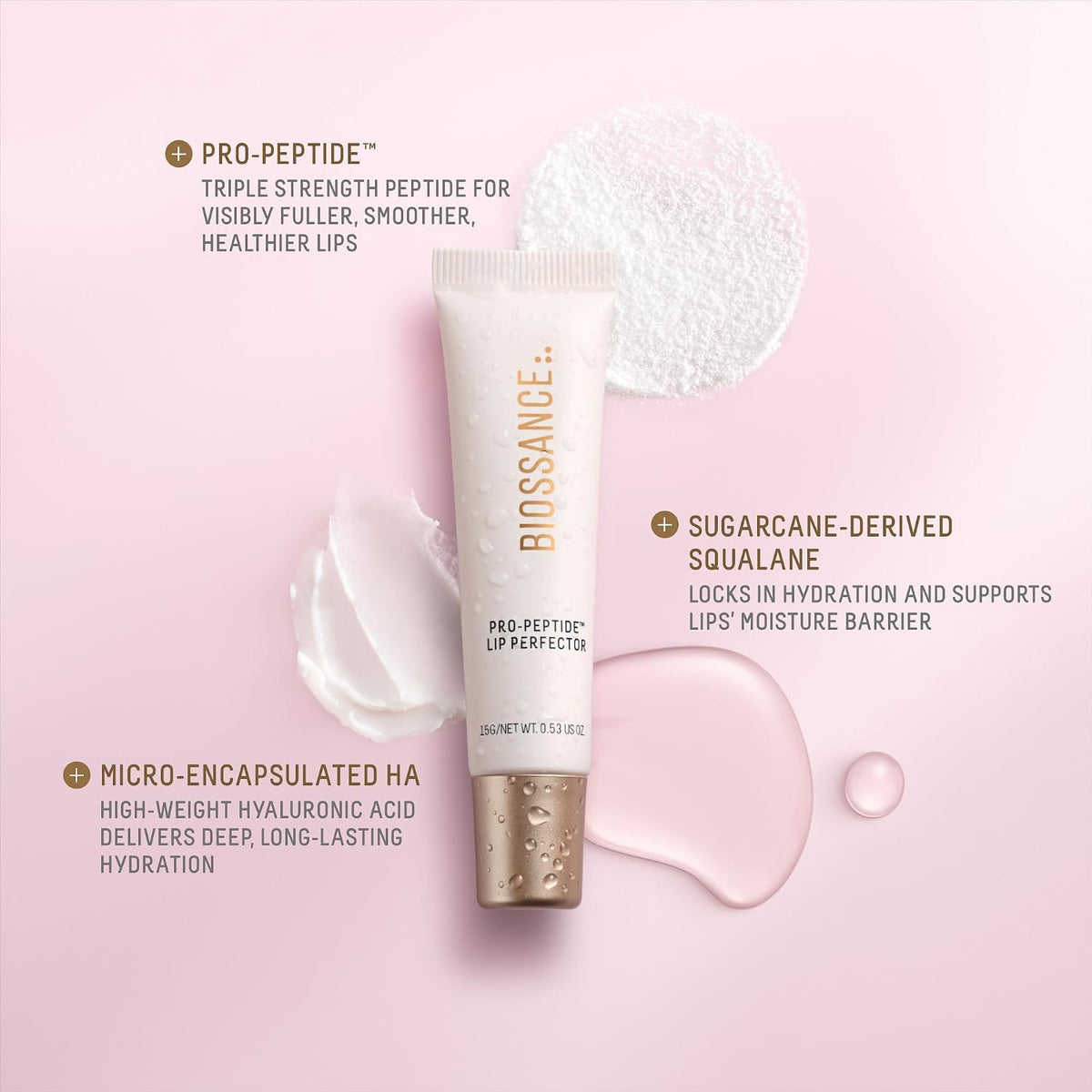 Biossance Pro-Peptide Lip Perfector \u2013 Bálsamo labial vegano Tr...