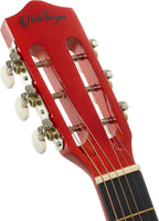 Ashthorpe Guitarra acústica infantil de 30 pulgadas (natural), kit de inicio para principiantes con bolsa de concierto, cuerdas adicionales, correa, púas y lecciones
