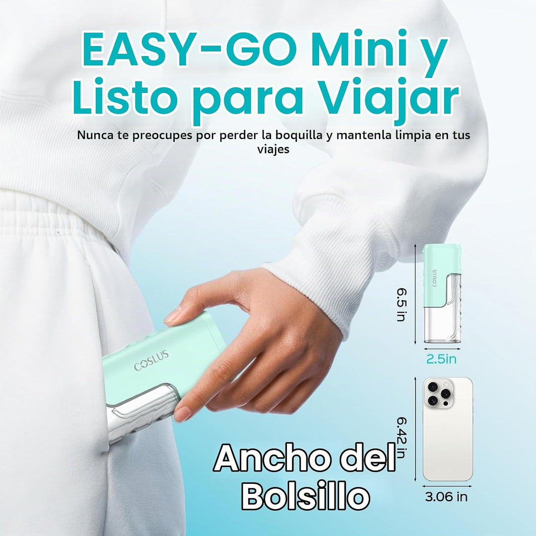 COSLUS Mini Hilo Dental para Viajes: Irrigador Oral Inalámbrico de...