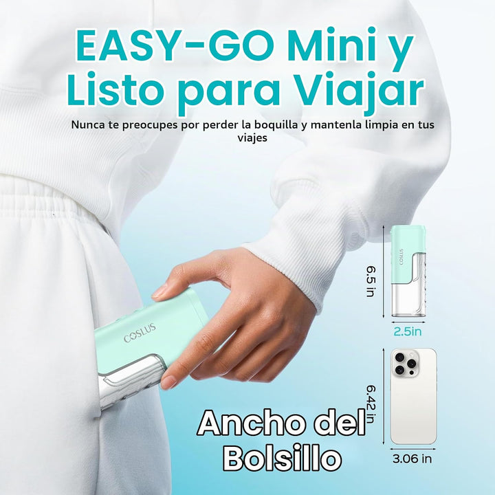 COSLUS Mini Hilo Dental para Viajes: Irrigador Oral Inalámbrico de...