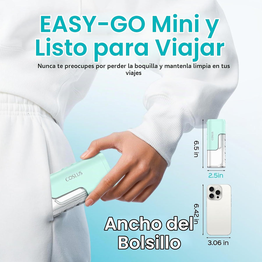 COSLUS Mini Hilo Dental para Viajes: Irrigador Oral Inalámbrico de...