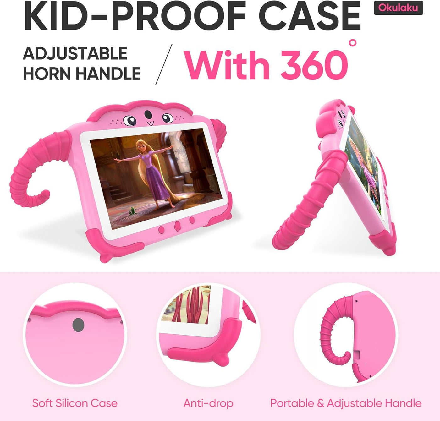 Tablet para niños de 7 pulgadas, tabletas para niños pequeños con e...