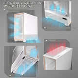 Antec Flux Pro Blanco, 6 ventiladores PWM incluidos, panel frontal...