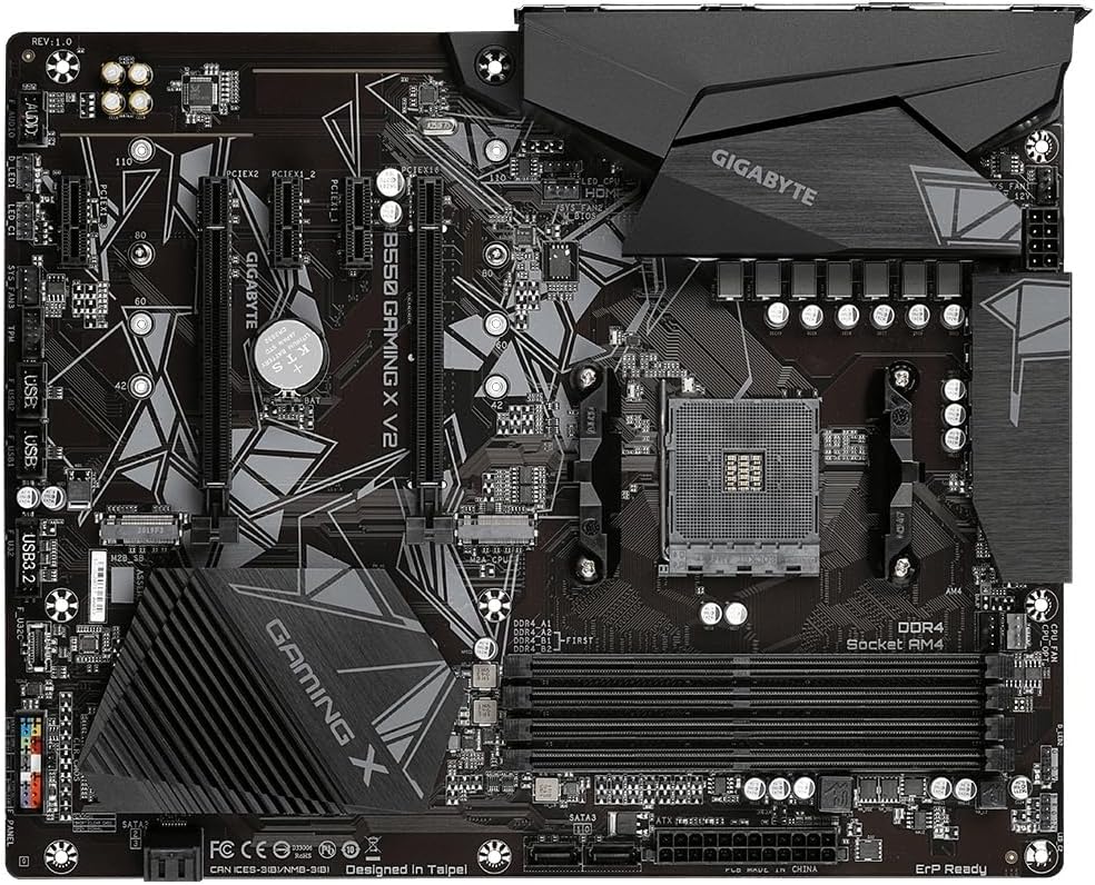 GIGABYTE B550 Gaming X V2 - Tarjeta madre para juegos compatible co...