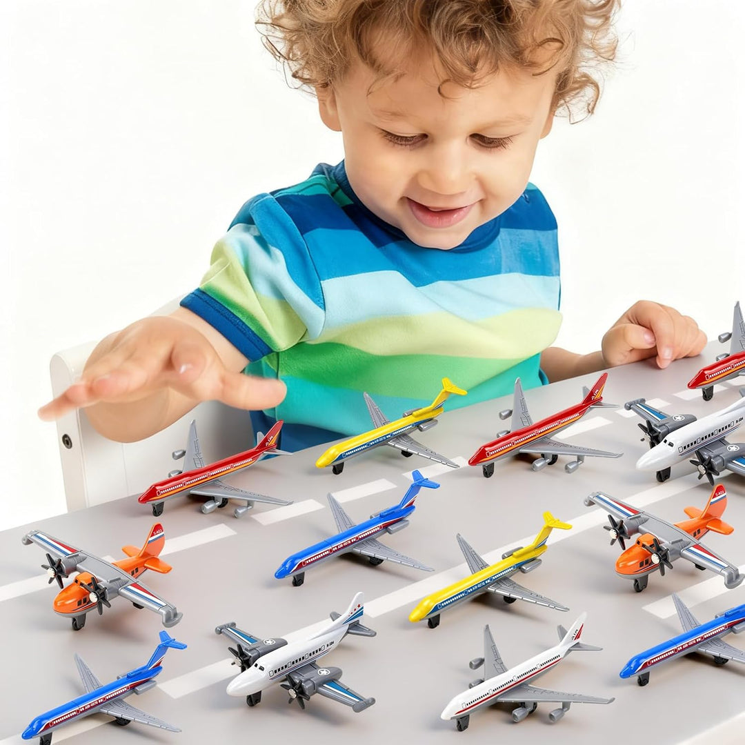 Tcvents Juguete de avión para canasta de Pascua, paquete de 15 avio...