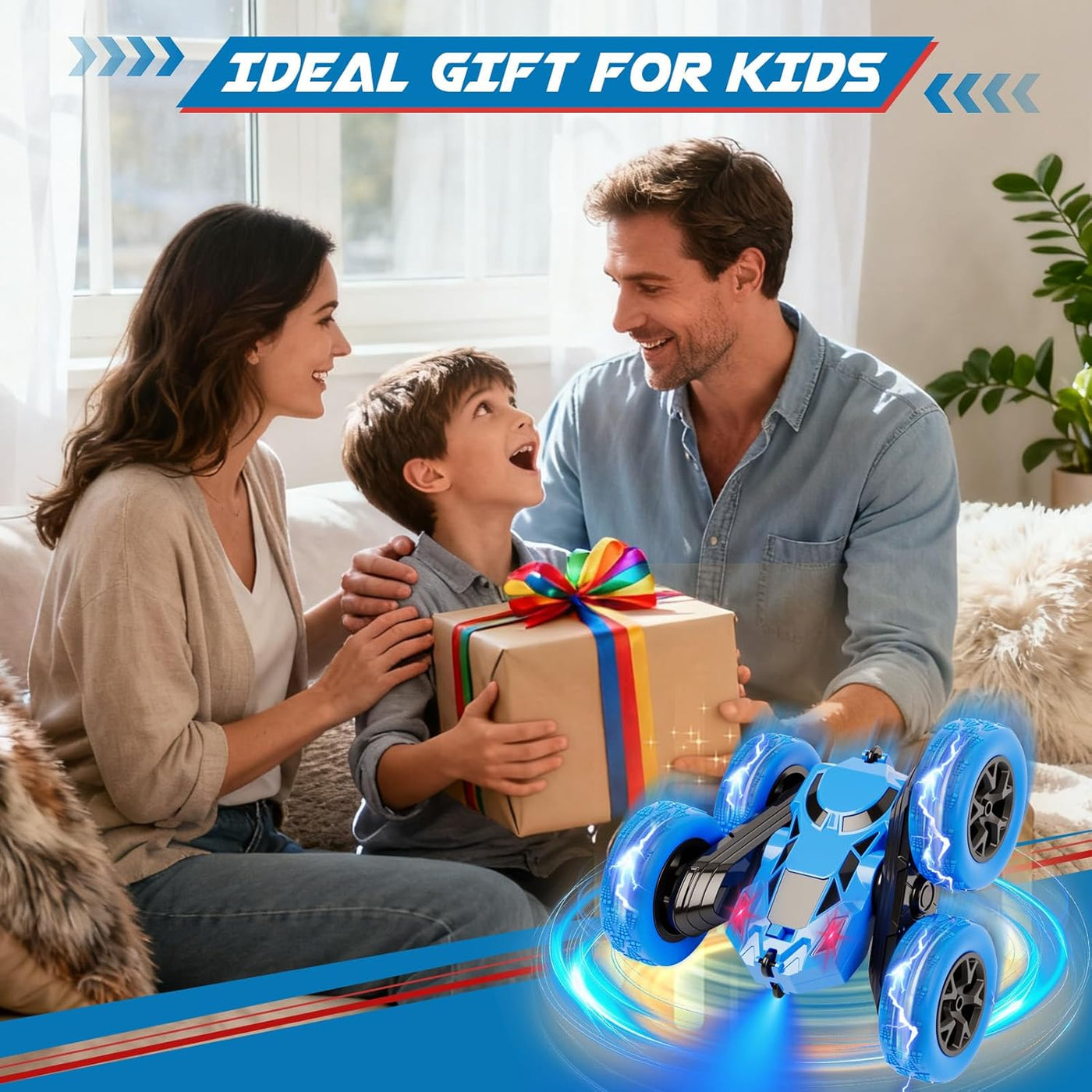 Coche de control remoto, juguetes de autos RC para niños de 6 a 12...