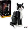 LEGO Ideas Tuxedo Cat - Juegos de construcción para adultos, mayores de 18 años, kit de manualidades para decoración del hogar, sala de estar o dormitorio, regalo para amantes de los animales - 21349