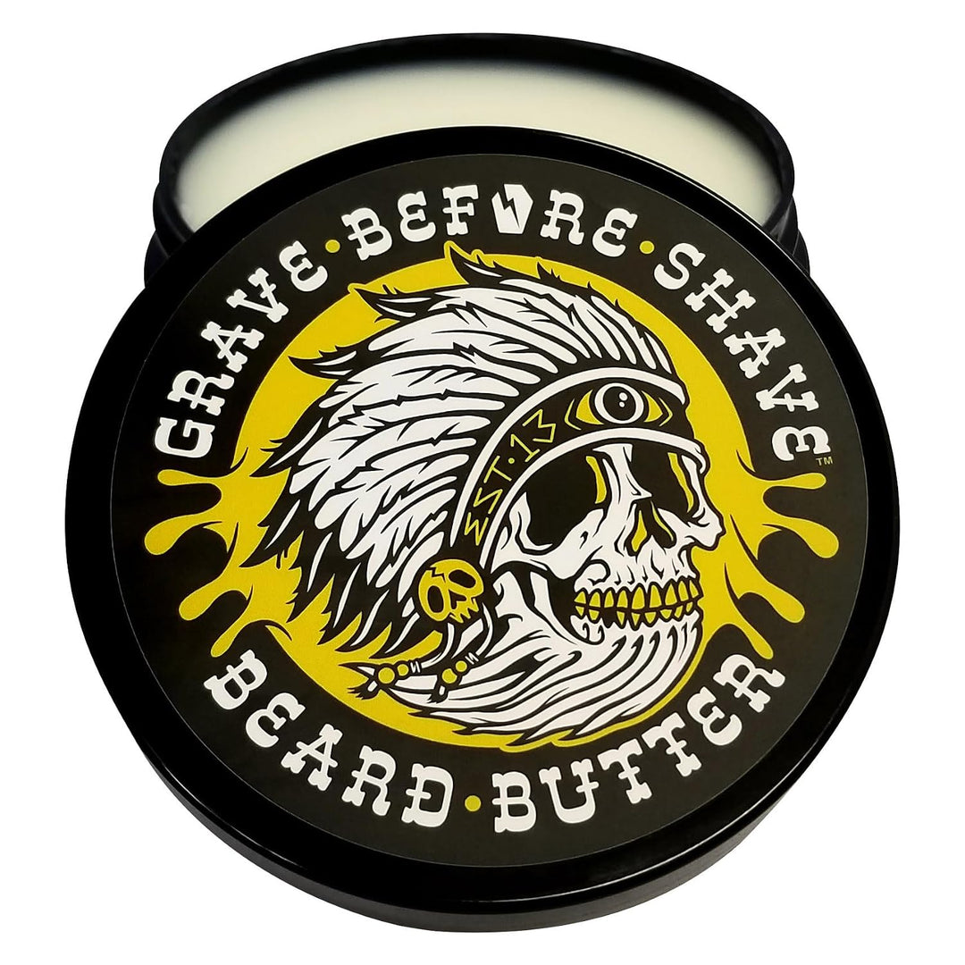 Grave Before Shave Mantequilla para Barba Mezcla de Madera de Teca...