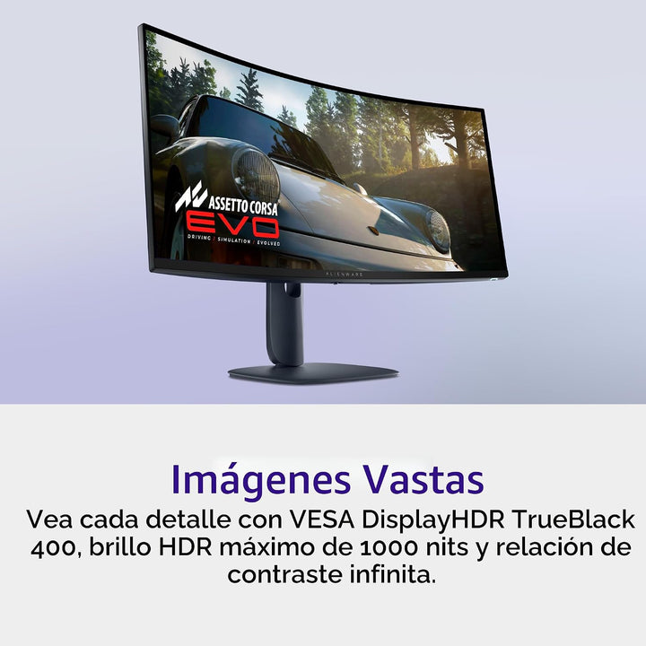 Alienware 34 240Hz QD-OLED monitor curvo para videojuegos - AW3425D...