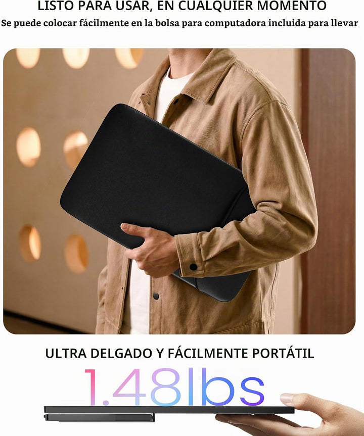 UPERFECT Monitor portátil 4K 60Hz 18.5", 145% sRGB QLED monitor...