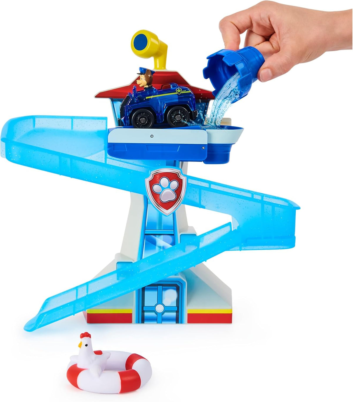 Paw Patrol Adventure Bay - Juego de baño con vehículo de persecución