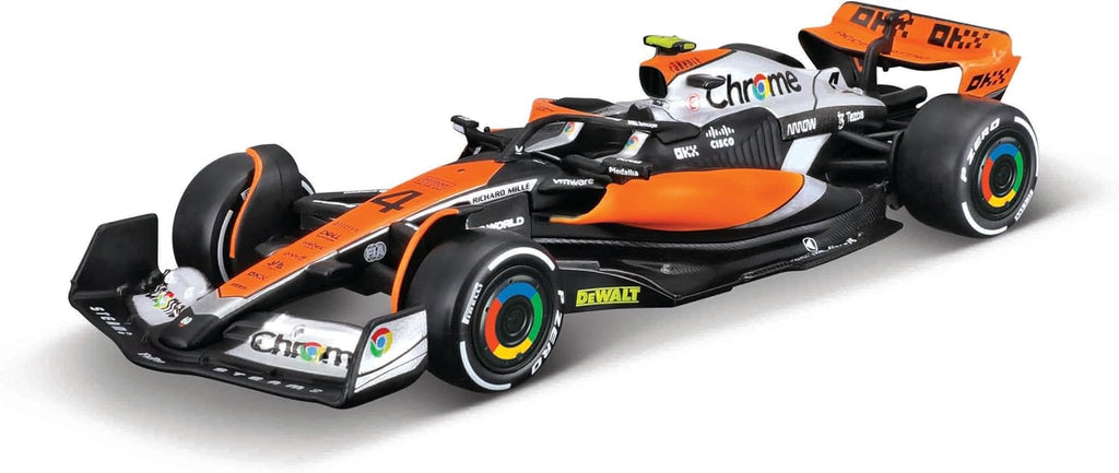 Bburago 1:43 F1 Race McLaren Racing MCL60 (2023) con piloto - Norris #4