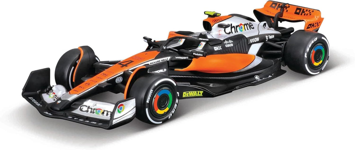 Bburago 1:43 F1 Race McLaren Racing MCL60 (2023) con piloto - Norris #4