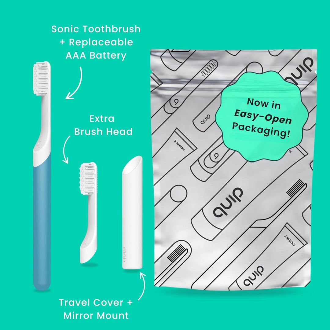 Quip - Cepillo de dientes eléctrico sónico para adultos - Viaje en...