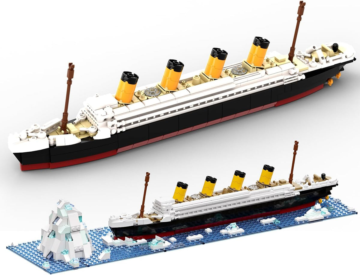 dOvOb RMS Titanic - Juego de bloques de construcción, 615 piezas, ladrillos, modelo MOC Ship Model Display Collection Kit para adolescentes y adultos, compatible con las principales marcas