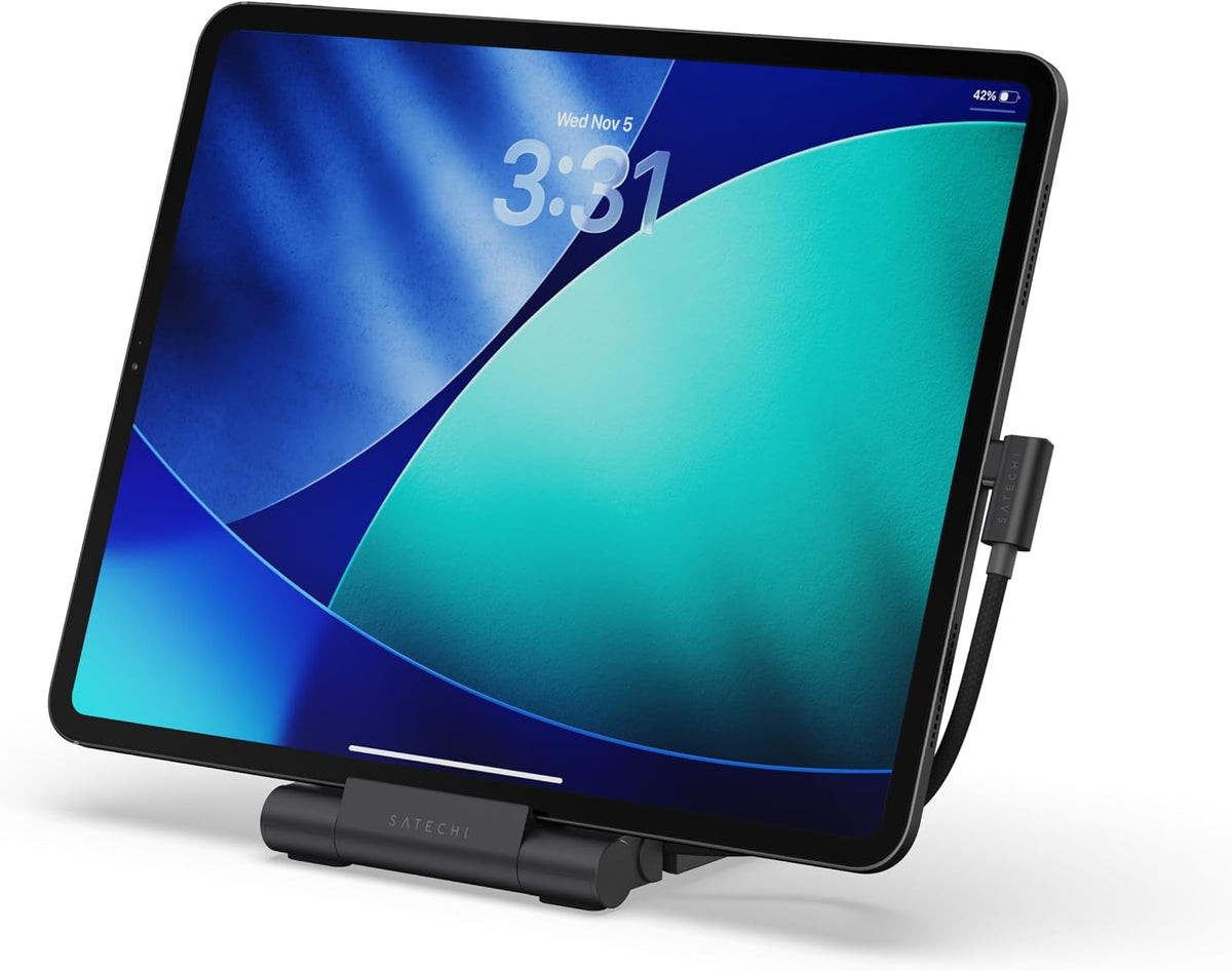 Satechi OntheGo Hub plegable USB-C de soporte, pantalla HDMI 4K/60Hz, negro