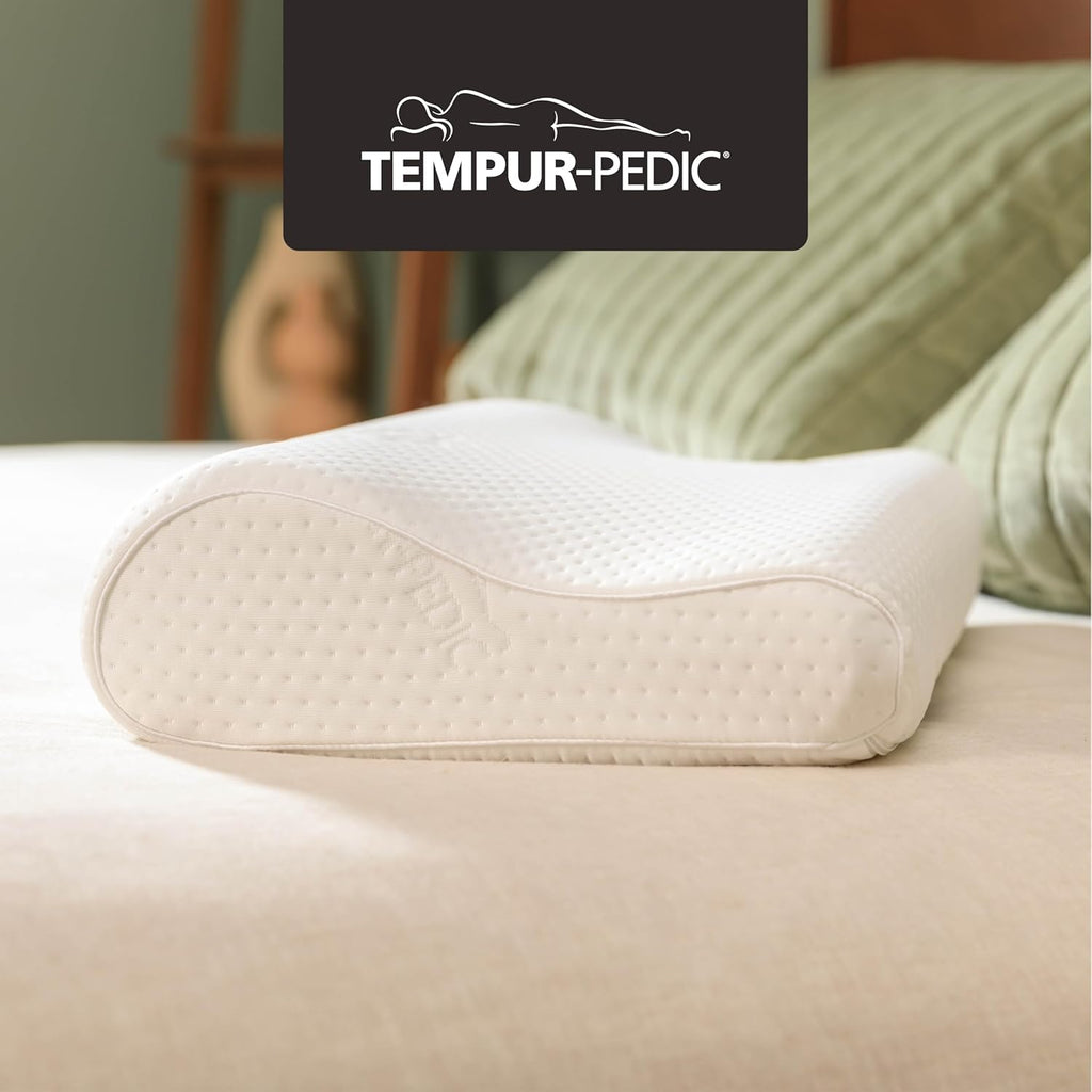 Tempur-Pedic TEMPUR-Ergo - Almohada para el cuello, perfil grande, color blanco