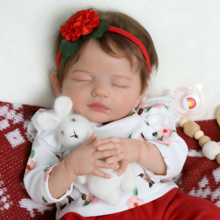 SCOM Muñeca realista de bebé Reborn de 20 pulgadas, niña dormida re...