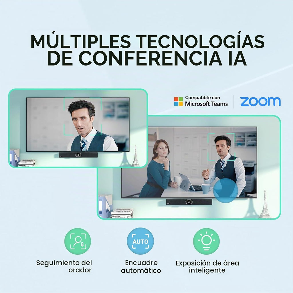 Yealink Cámara de videoconferencia de UVC40 E2 4K 30FPS USB, equipos Zoom