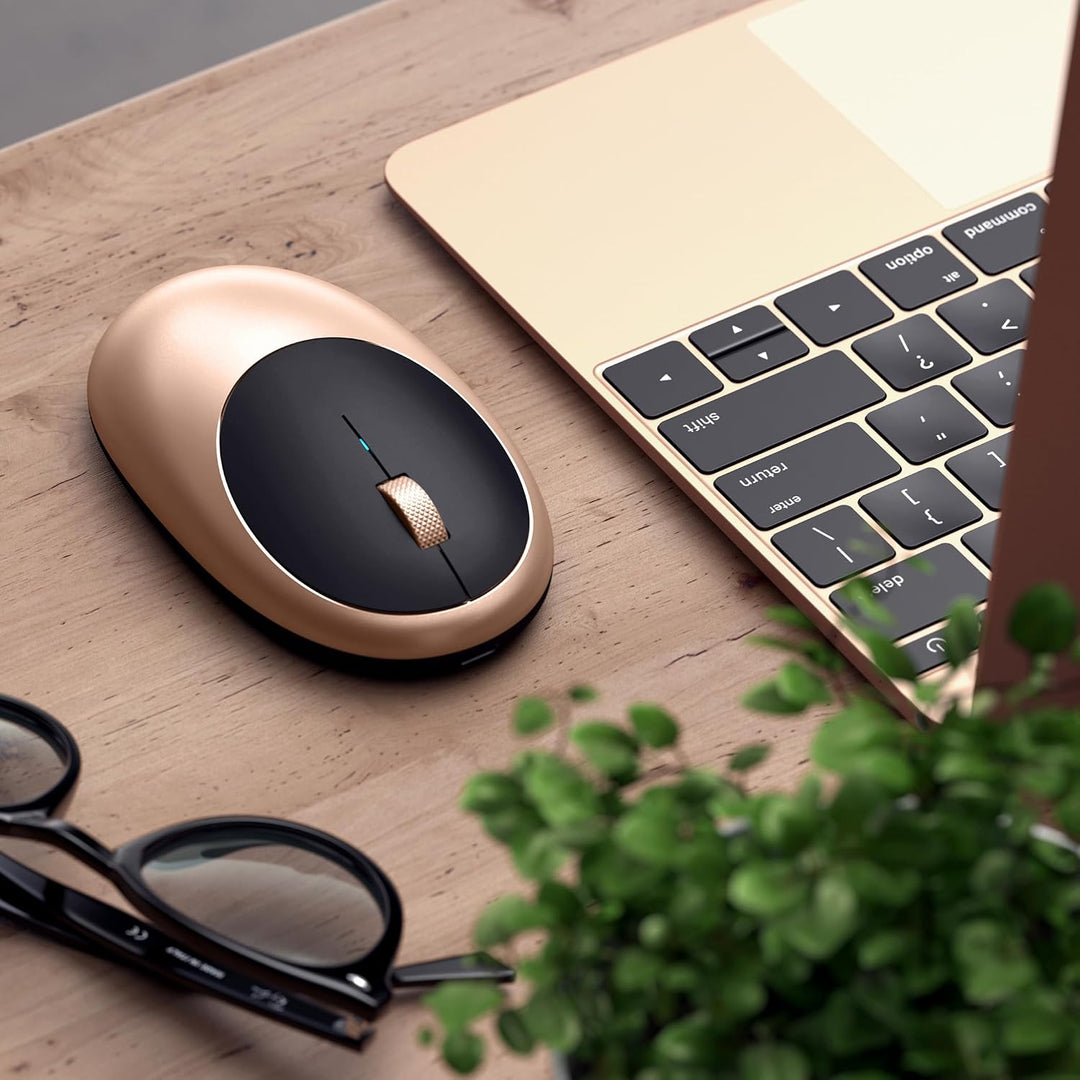 Satechi M1 - Mouse inalámbrico Bluetooth, recargable USB-C, compact...