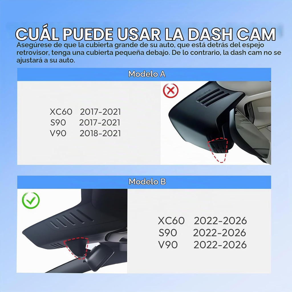 Cámara de tablero frontal estilo OEM para Volvo XC60 S90 V90 2022