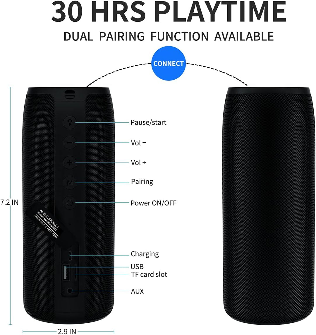 Altavoz Bluetooth, altavoces Bluetooth MusiBaby M88, altavoz inalám...