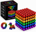 Juego de 216 bolas magnéticas mejoradas, juego de construcción antiestrés para adultos, juguete para aliviar el estrés y la ansiedad para adultos, decoración creativa de escritorio y ejercicio