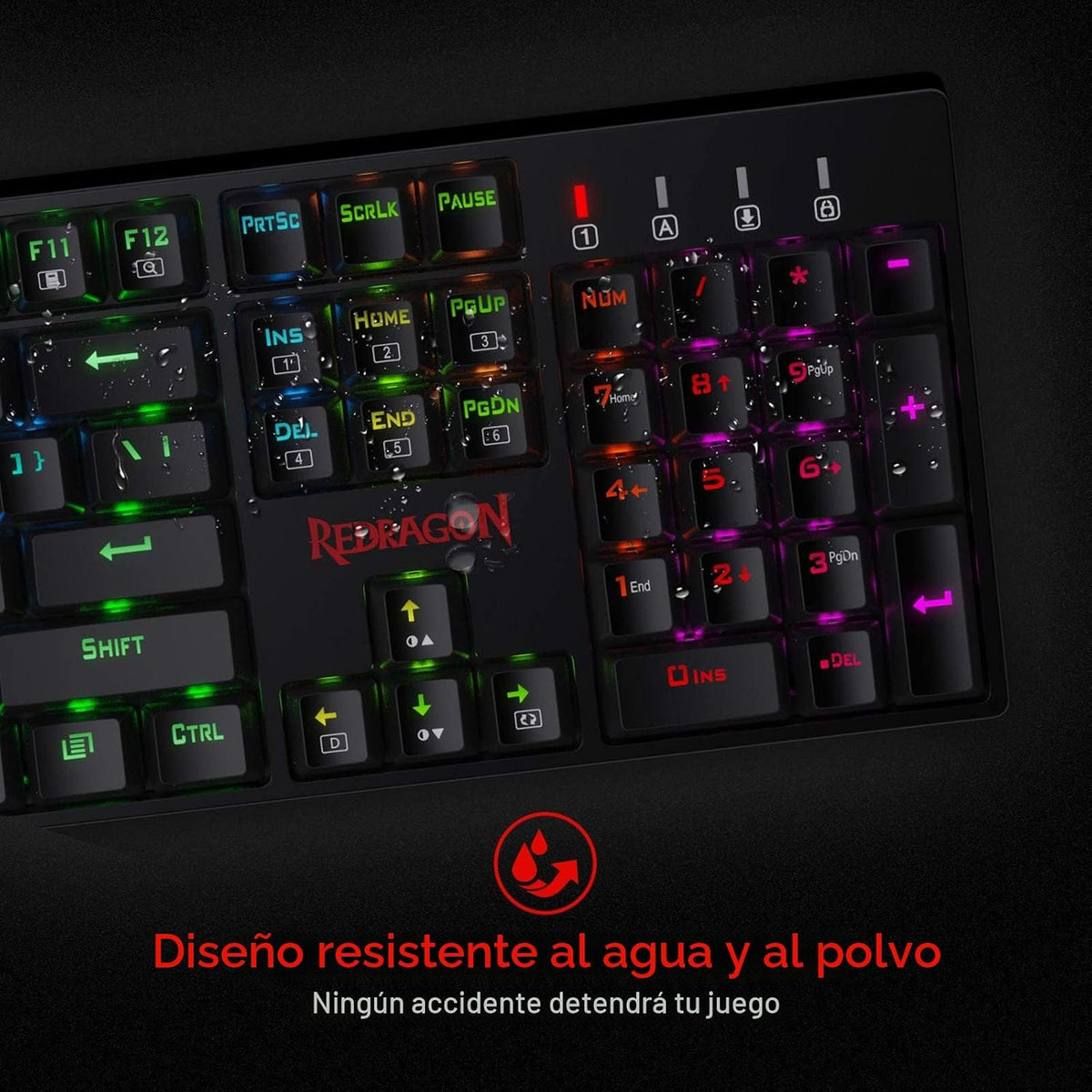 Redragon Teclado mecánico para juegos K582 RGB, 100% 104 teclas de...