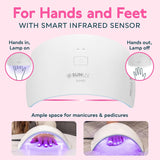 SUNUV Lámpara de uñas LED UV, secador de uñas para esmalte de gel,...