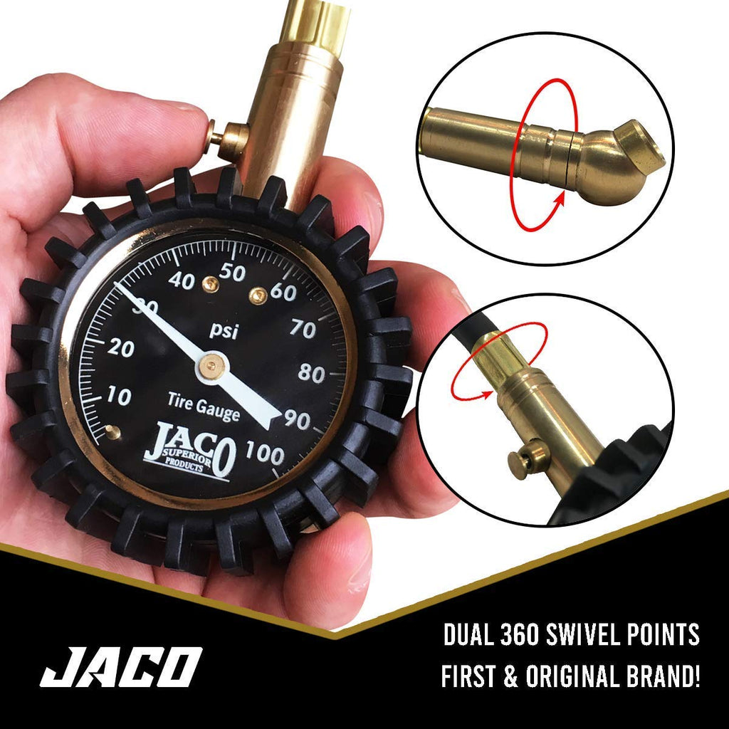 JACO ElitePro, Medidor de presión de los neumáticos, 100 PSI