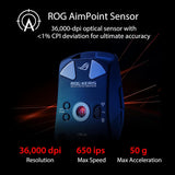 ASUS ROG Keris mouse inalámbrica Aimpoint para gaming - Ergonómica...