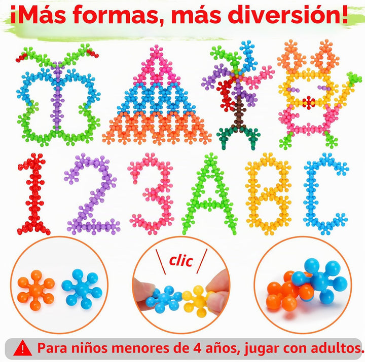 Juguetes STEM de construcción para niños de 3, 4, 5, 6+ años, regal...