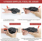 Lanzatelarañas de telaraña real, lanzador de seda de araña de muñeca para niños, cuerda de lanzador de telaraña realista de 8 pies, juguete de guantes de cuerda de gadgets geniales para juego