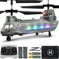 Geyiie Helicóptero RC con rotor en tándem con controles de una sola tecla
