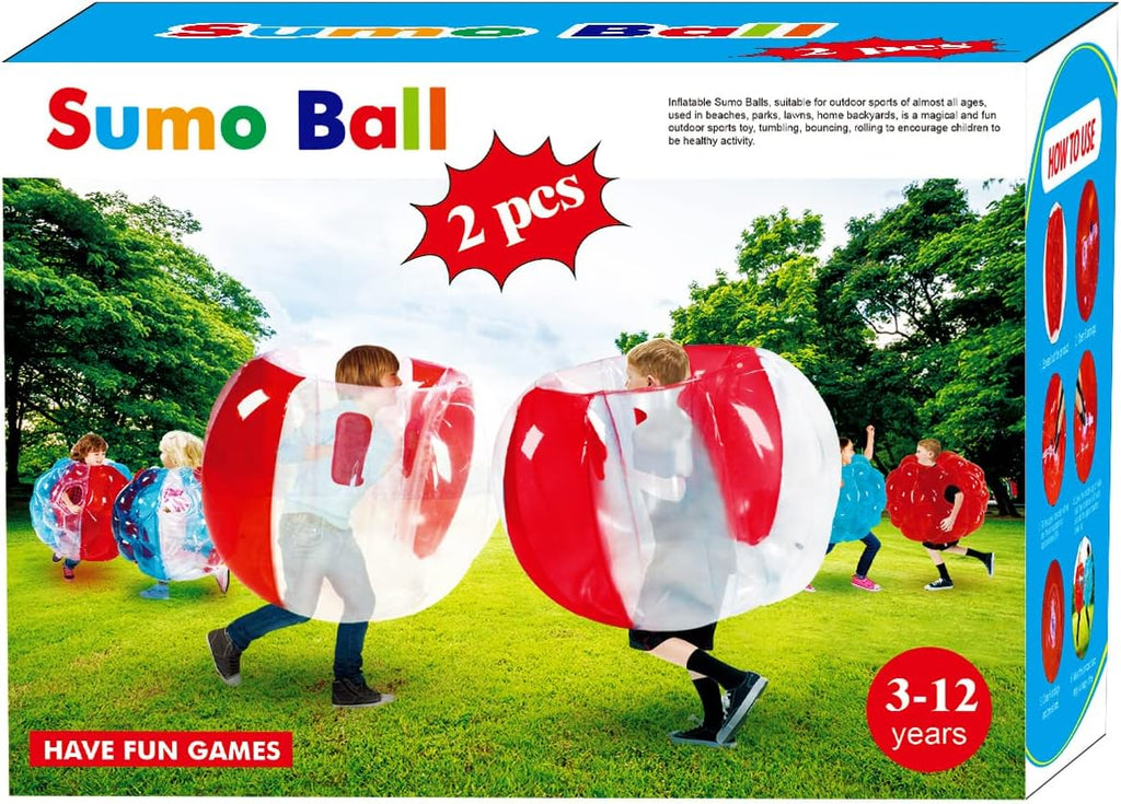 ZHUYNXIR 2 piezas de pelotas Sumo para niños, pelotas de parachoques para niños, pelota Sumo para niños, pelota de juego de césped para niños para juegos de equipo al aire libre para 3+ años (36