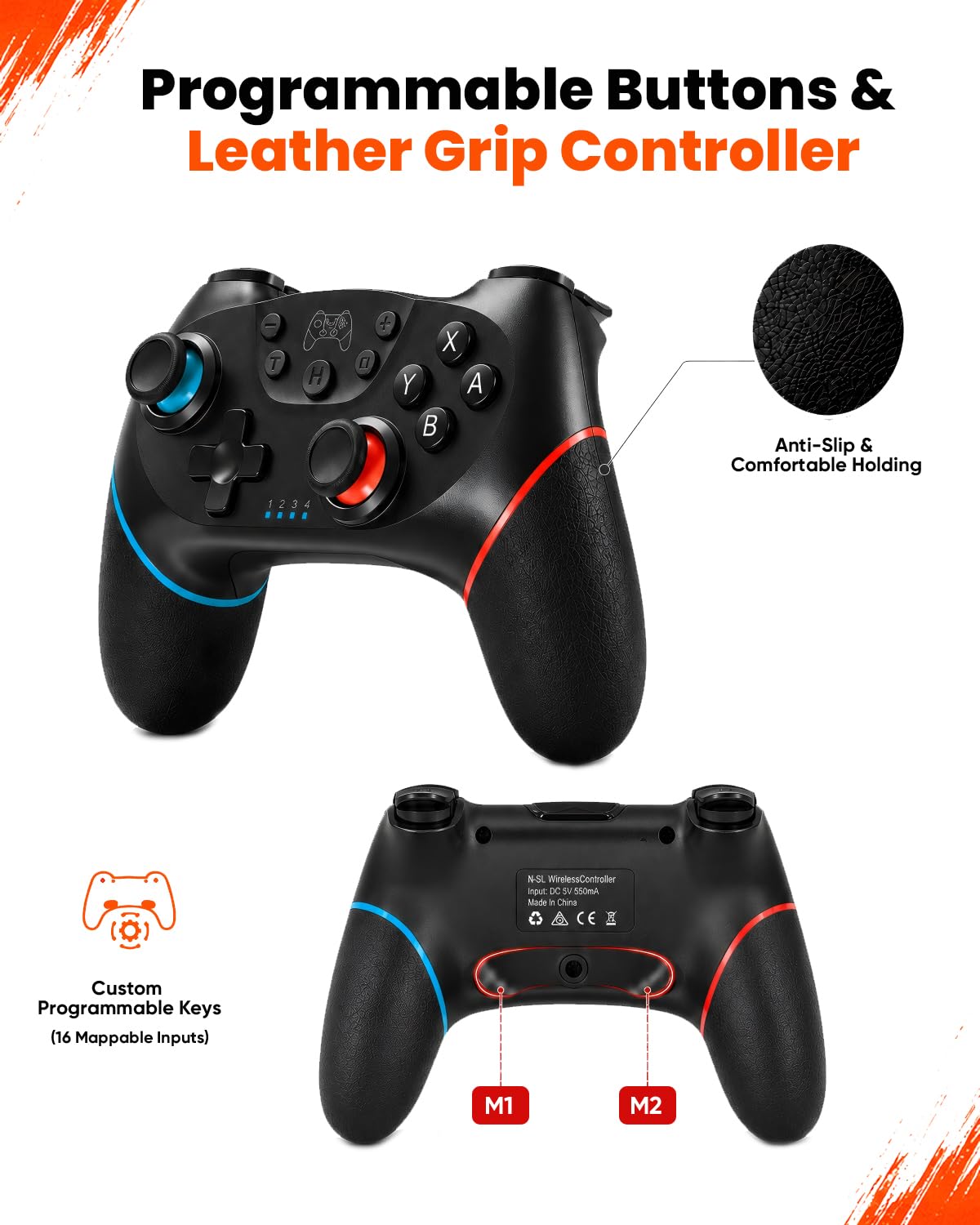 Paquete de accesorios Pro Controllers (2 unidades) para Nintendo Switch 2, 11 en 1