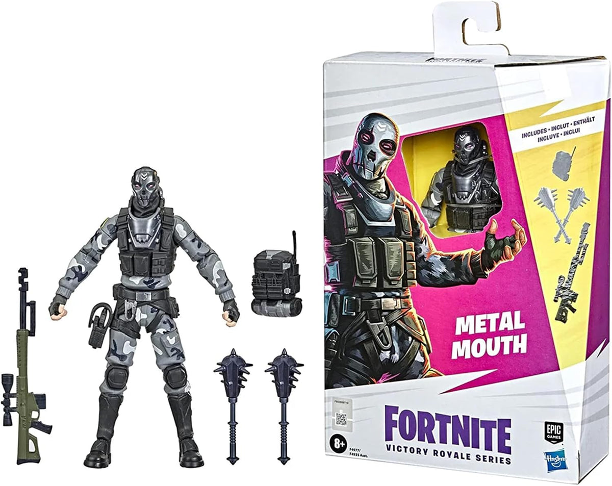 Fortnite Victory Royale Series - Figura de acción coleccionable con boca de metal con accesorios, a partir de 8 años, 6 pulgadas