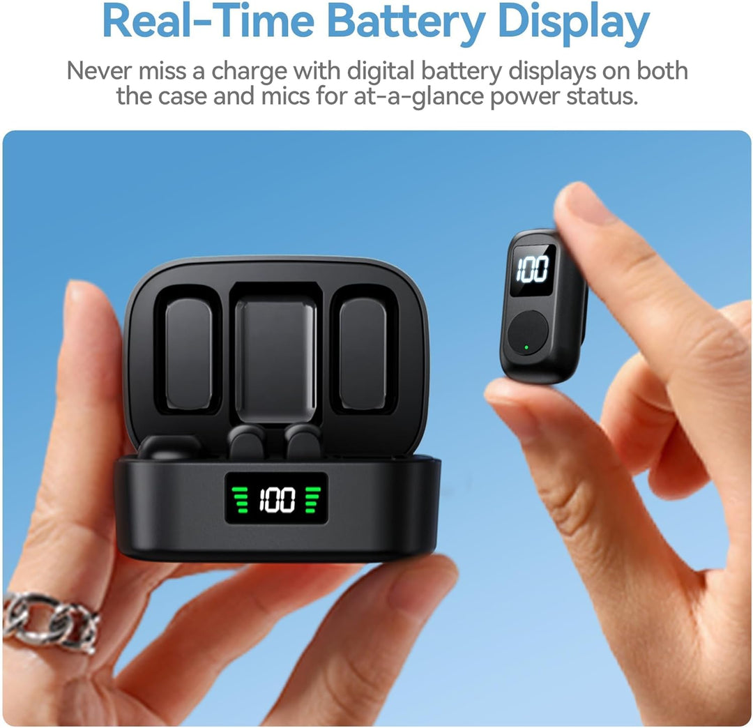occiam Mini micrófono Lavalier para iPhone y Android Micrófono inal...